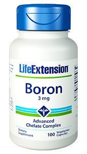 Life Extension Boron 3 mg 100 Veggie Capsules - Dietary Supplement