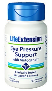 Life Extension Eye Pressure Support with Mirtogenol 30 Veggie Caps