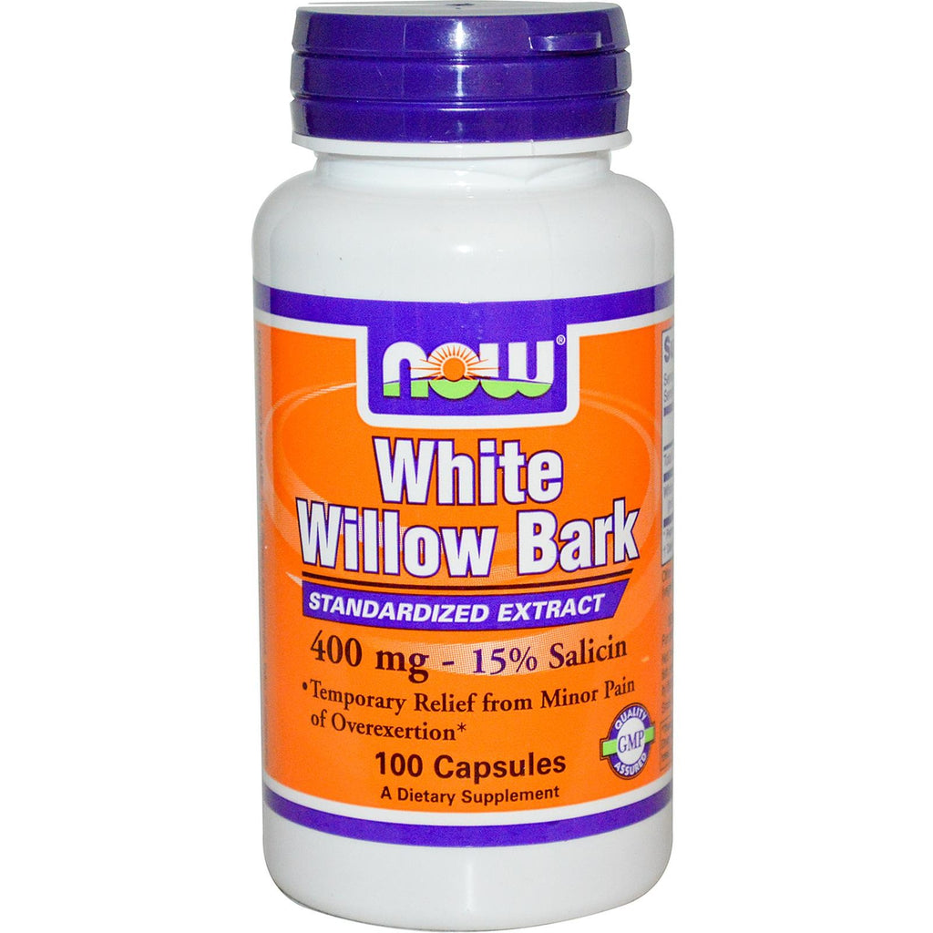 Now Foods White Willow Bark 400mg 100 capsules