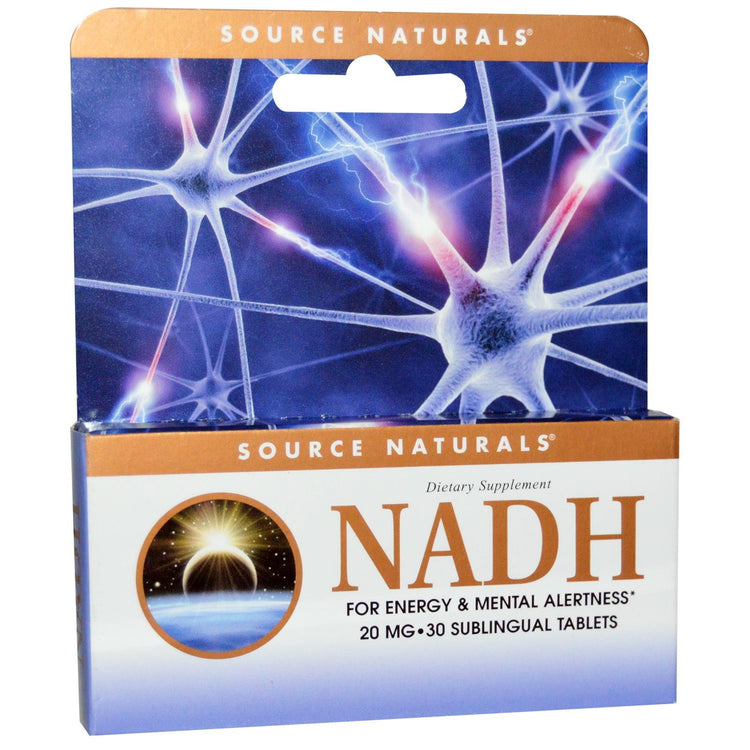 Source Naturals NADH 20mg 30 Sublingual Tablets