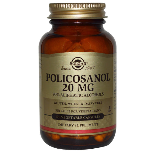 Solgar Policosanol 20mg 100 Veggie Capsules