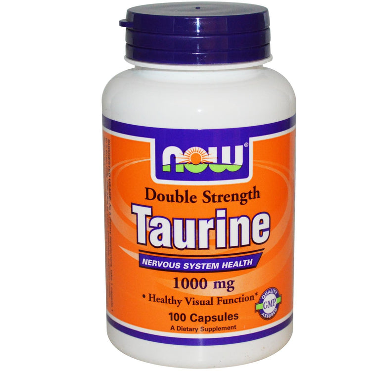 Now Foods Taurine Double Strength 1000mg 100 Capsules