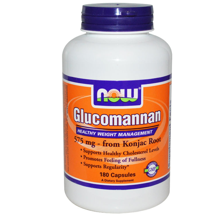 Now Foods Glucomannan 575mg 180 Capsules