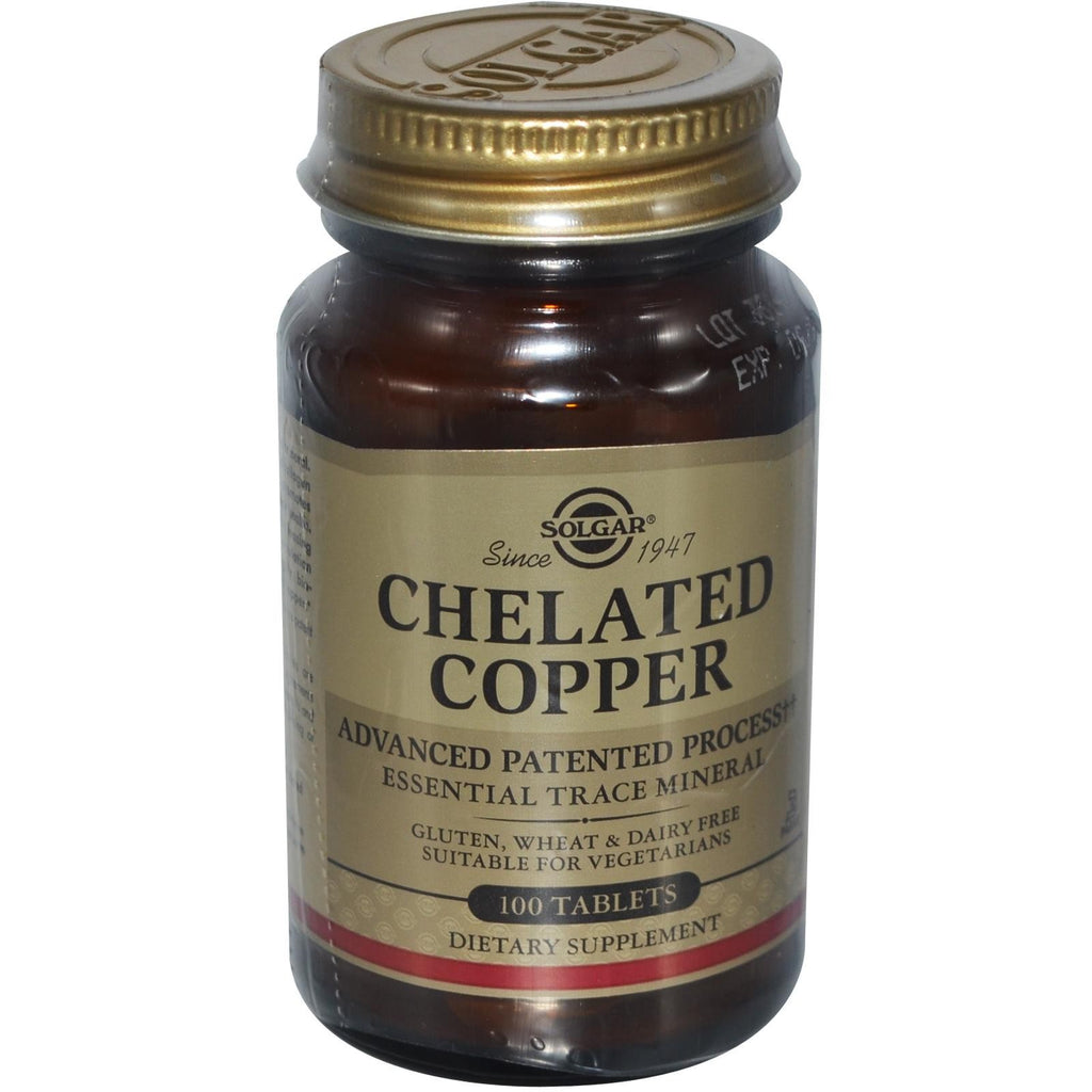 Solgar Chelated Copper 100 Tablets