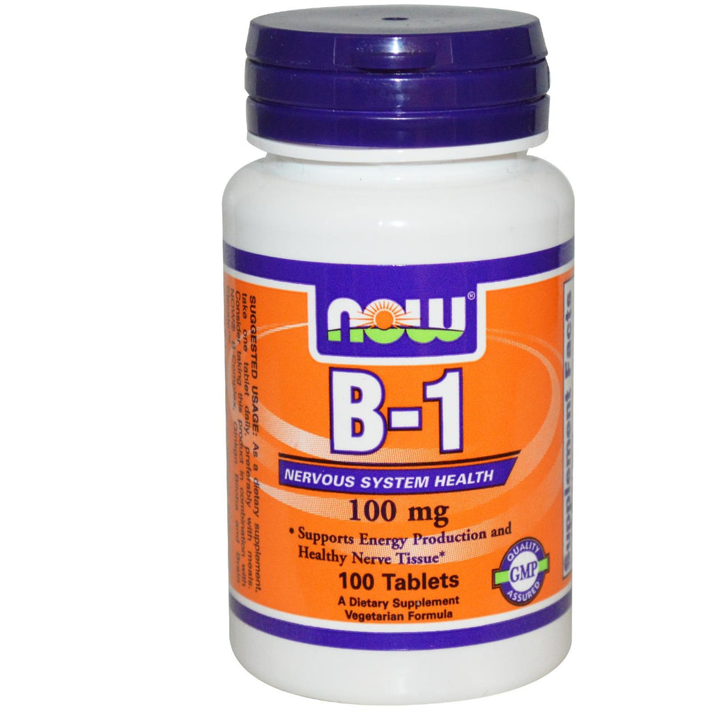 Now Foods Vitamin B1 100 Tablets