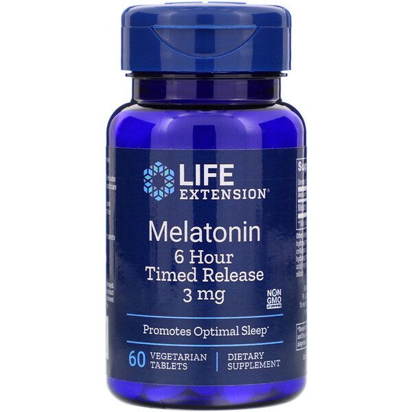 Life Extension Melatonin 3mg 60 Vegetarian Tablets