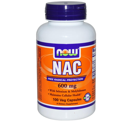 Now Foods NAC (N-Acetyl Cysteine) 600mg 100 Veggie Caps