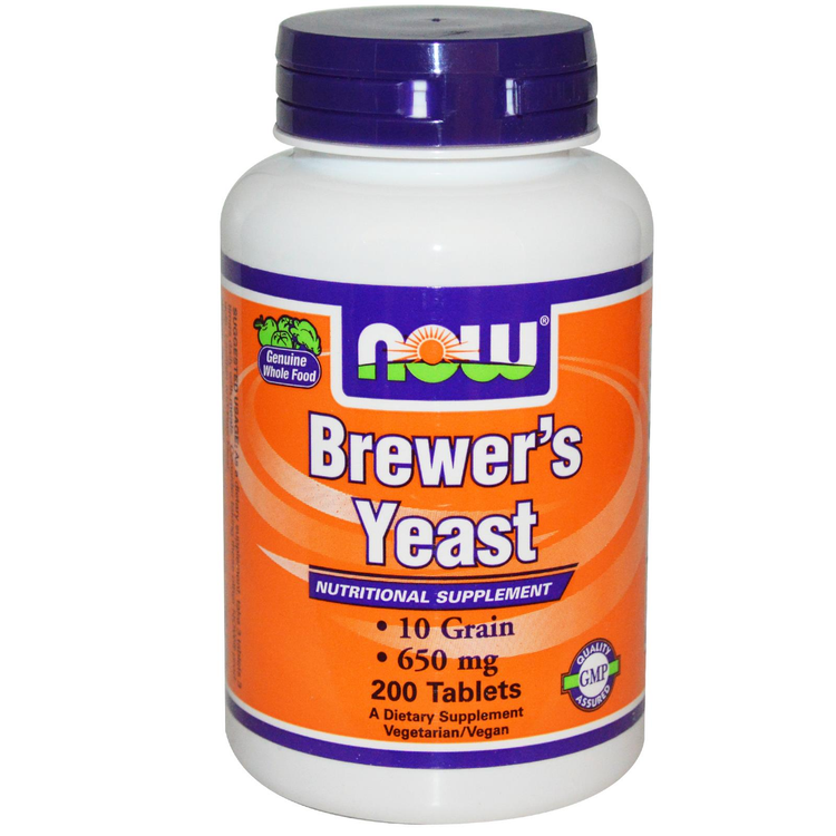 Now Foods Brewer's Yeast 650mg 200 Tablets