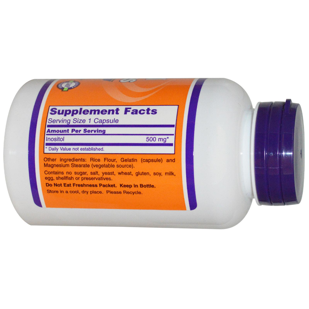 Now Foods Inositol Capsules 500mg 100 Capsules - Dietary Supplement