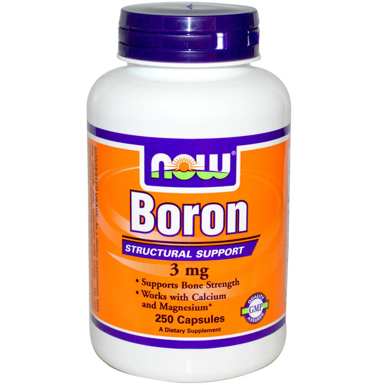 Now Foods Boron 3mg 250 Capsules