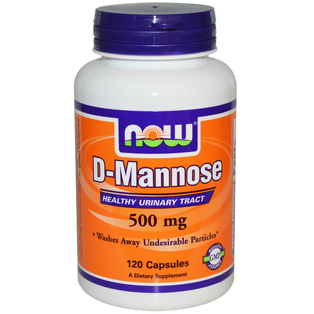 Now Foods D-Mannose 500mg 120 Capsules