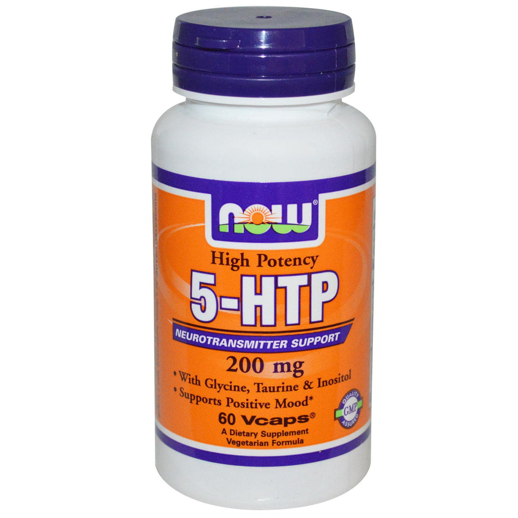 Now Foods 5-HTP 200mg 60 Vcaps  Dietary Supplement