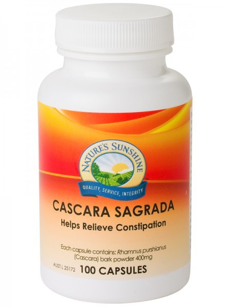 Nature's Sunshine Cascara Sagrada 400mg 100 Capsules