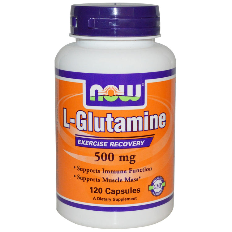 Now Foods L-Glutamine 500mg 120 Capsules