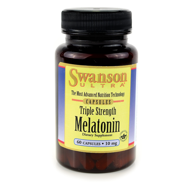 Swanson Triple Strength Melatonin 10mg 60 caps - Supplement