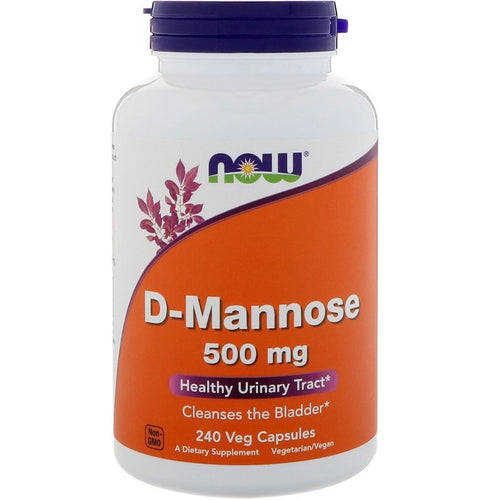 Now Foods D-Mannose 500mg 240 Veg Capsules