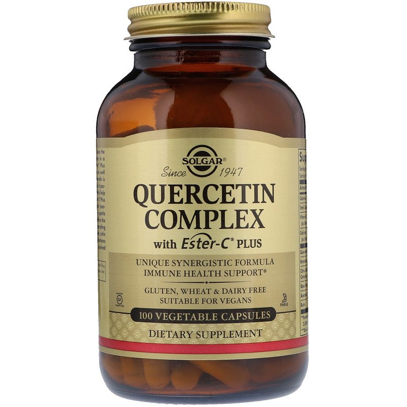 Solgar Quercetin Complex with Ester-C Plus 100 Vegetable Capsules